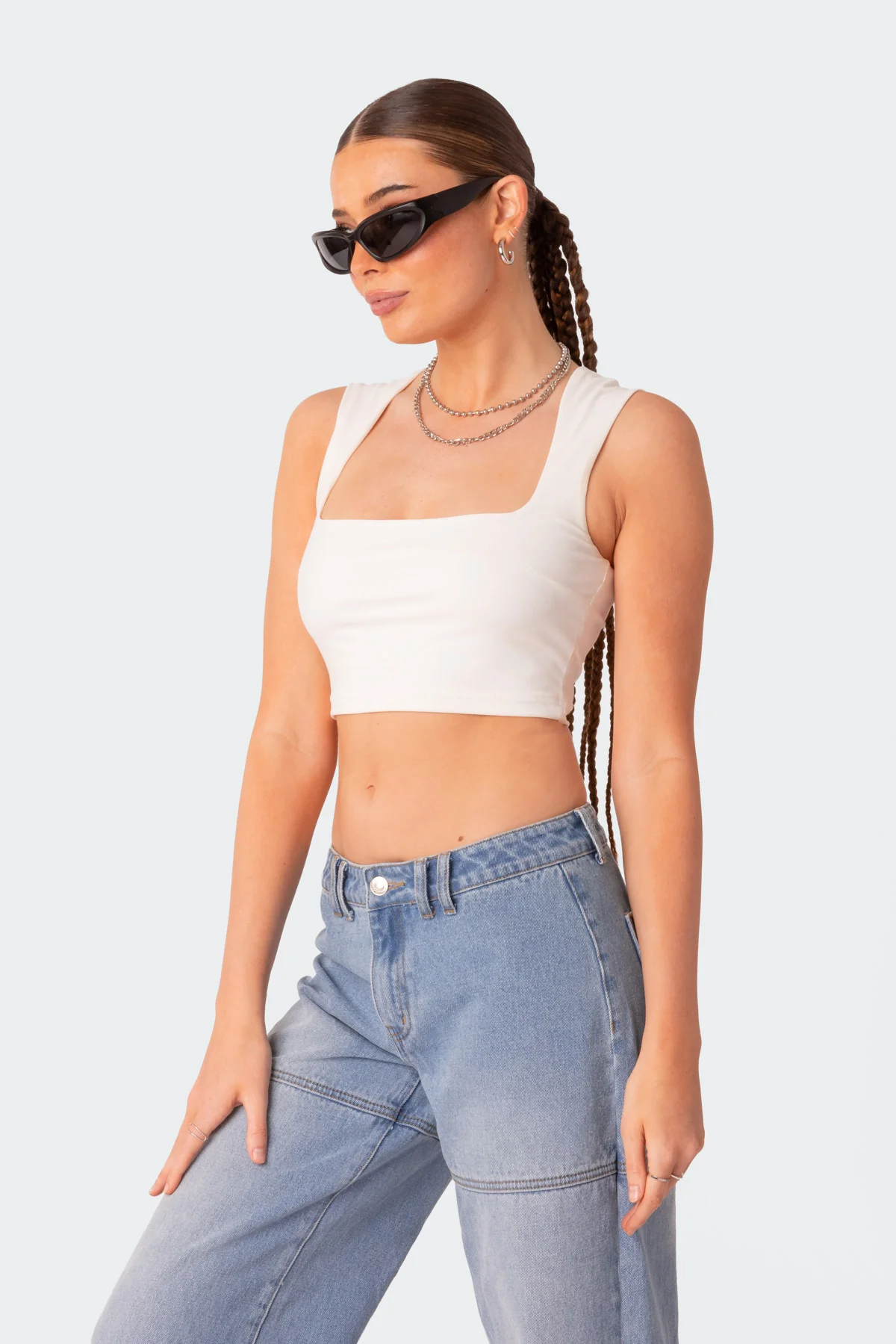 It Girl Square Neck Crop Top - Image 3
