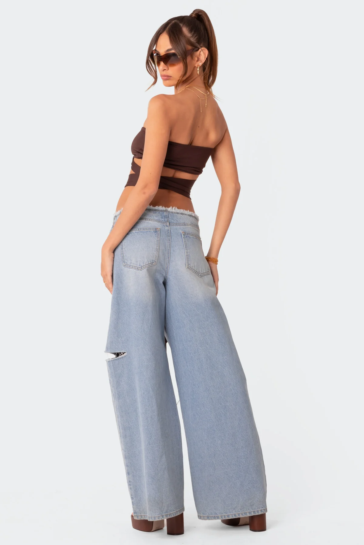 Wyatt Wrap Tie Bandeau Top - Image 4