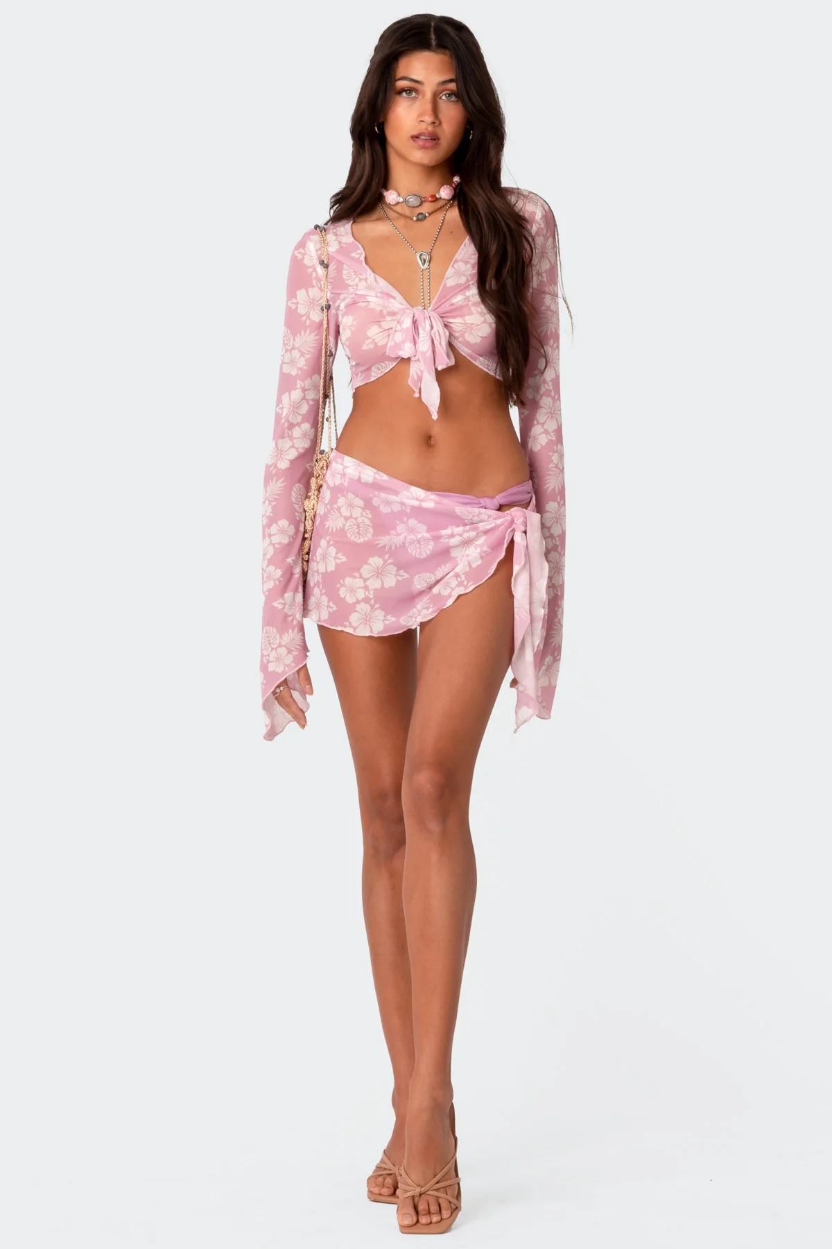 Hibiscus Mesh Sarong - Image 5