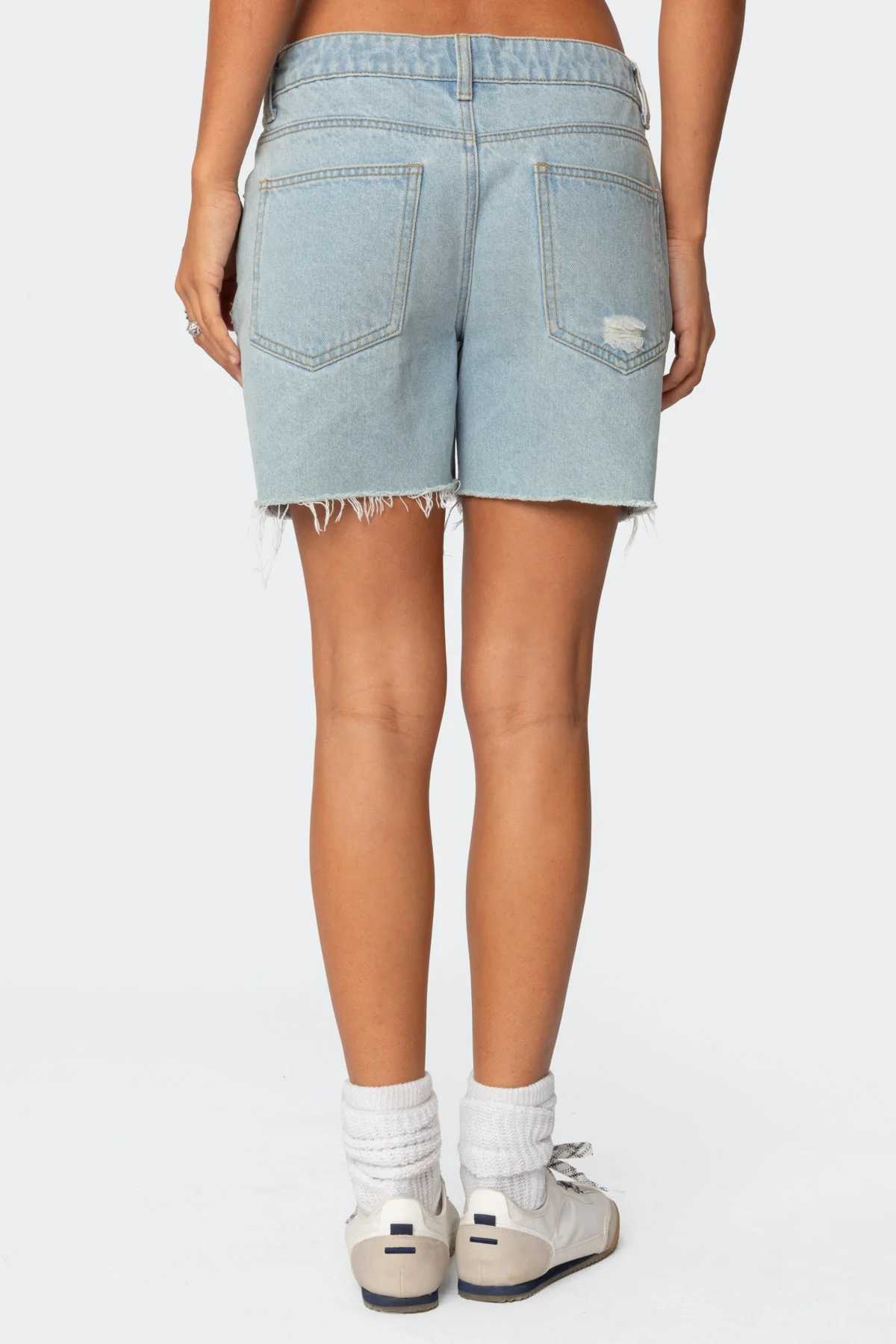 Tomboy Low Rise Denim Shorts - Image 5