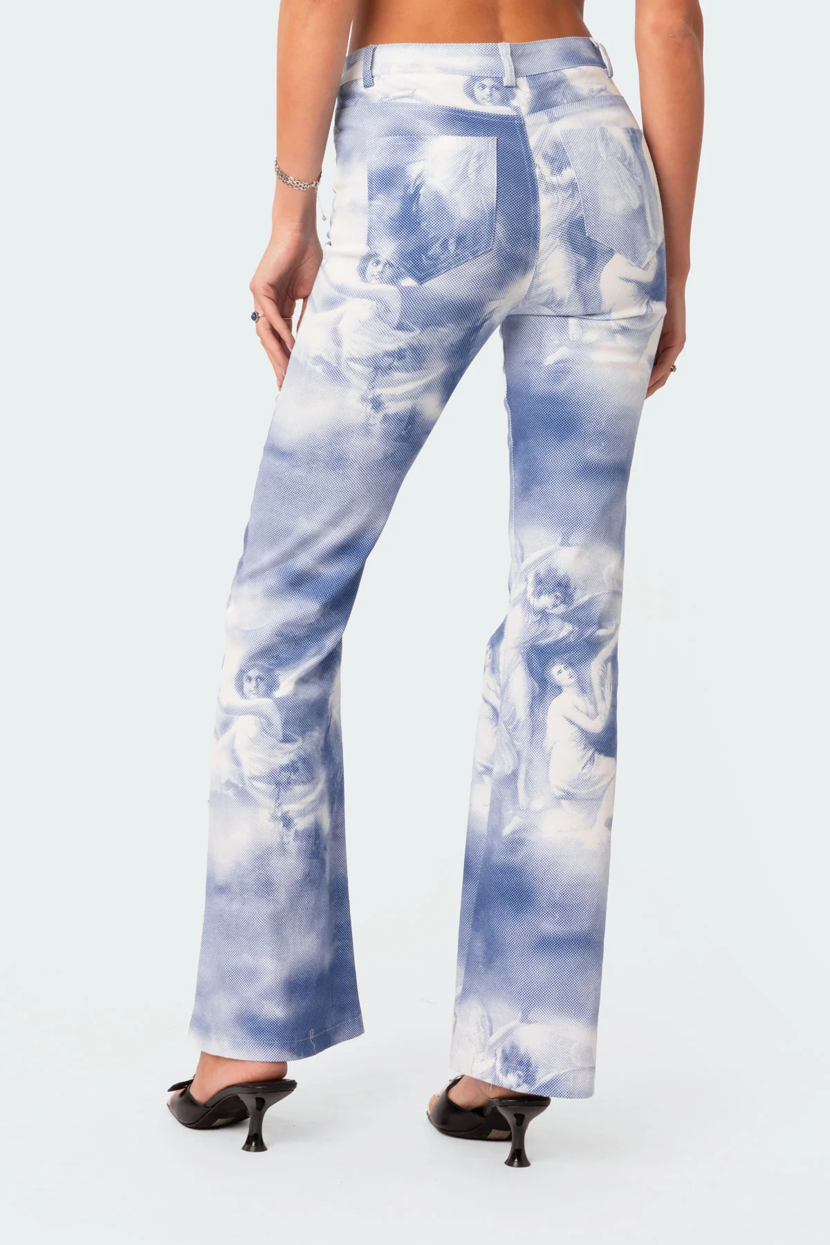 Saint Printed Flared Jeans - Image 4