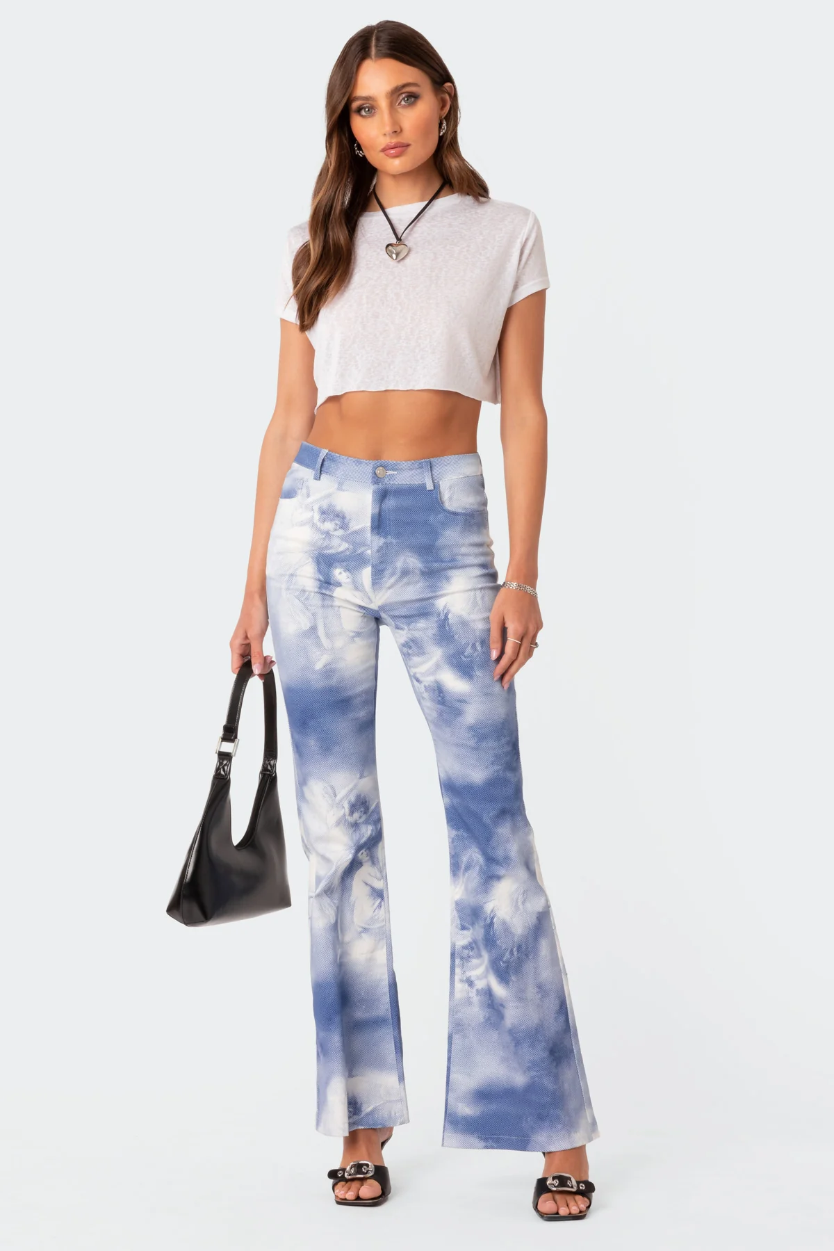 Saint Printed Flared Jeans - Image 5