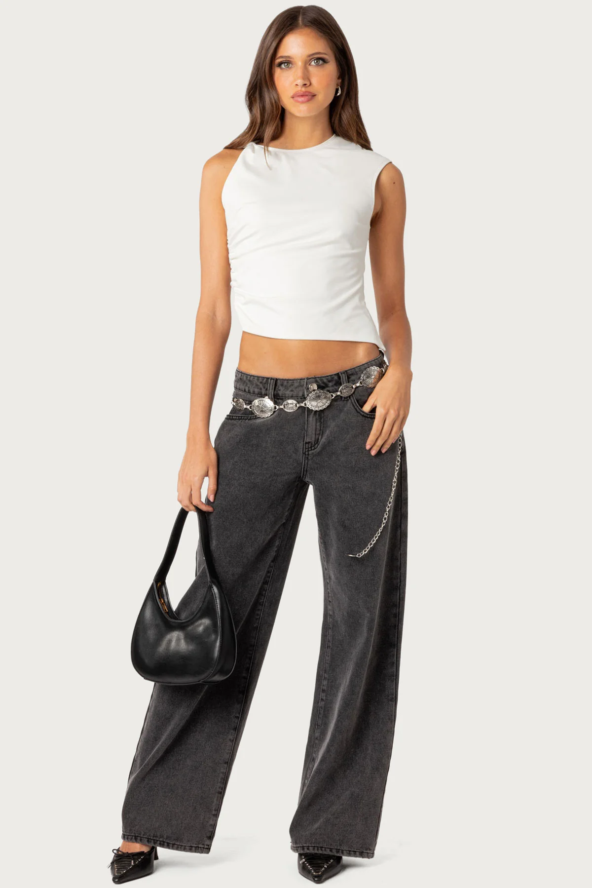 Raelynn Washed Low Rise Baggy Jeans - Image 5