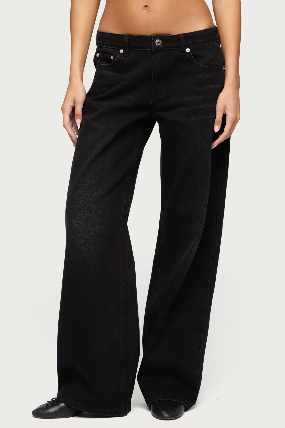 Raelynn Washed Low Rise Baggy Jeans - Image 2