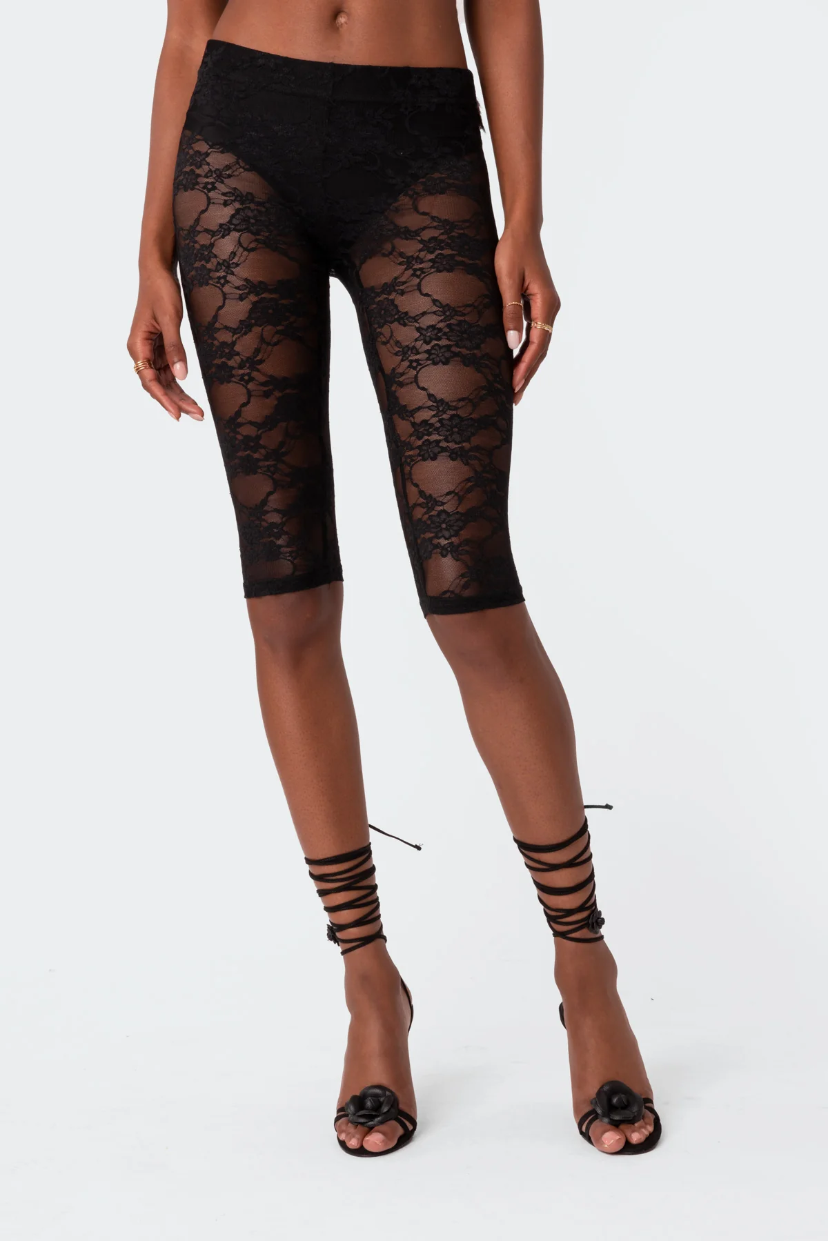 Gianna Sheer Lace Leggings - Image 3