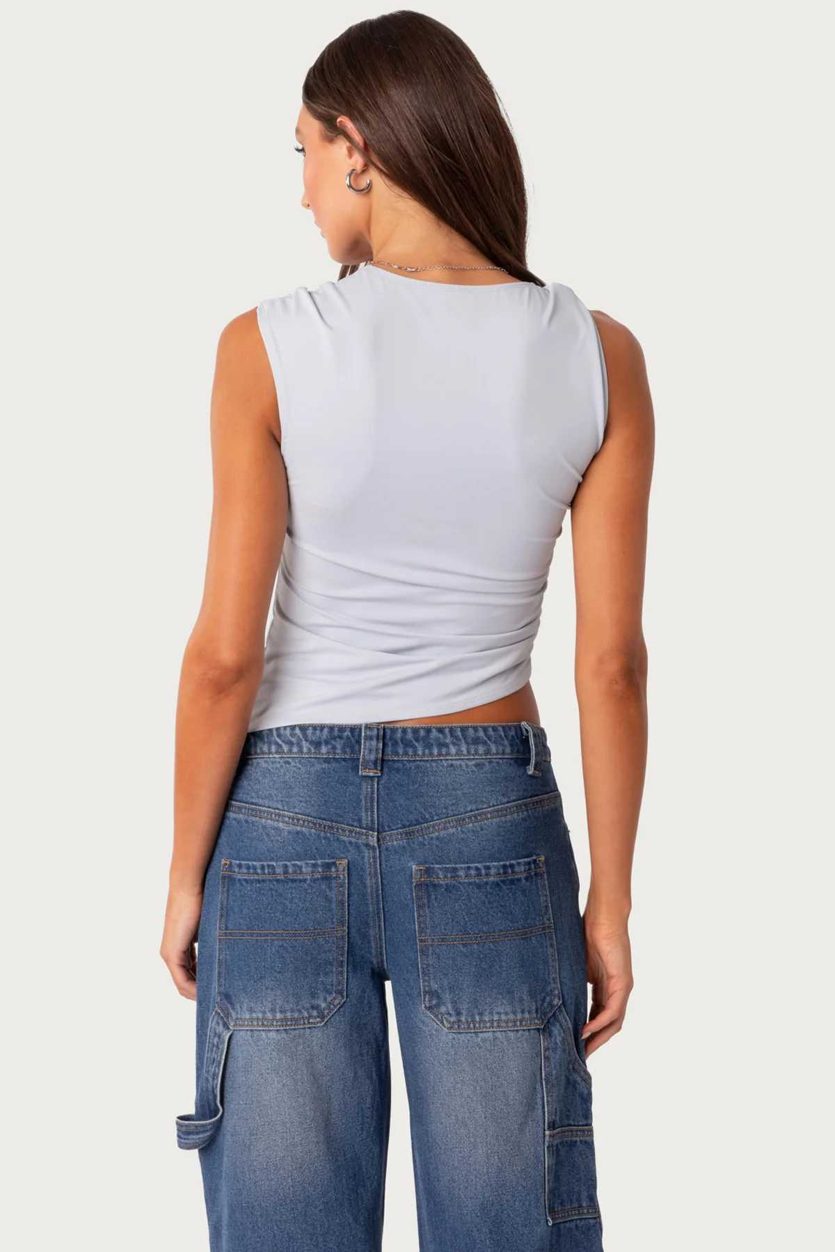 Tanya Asymmetric Gathered Top - Image 4