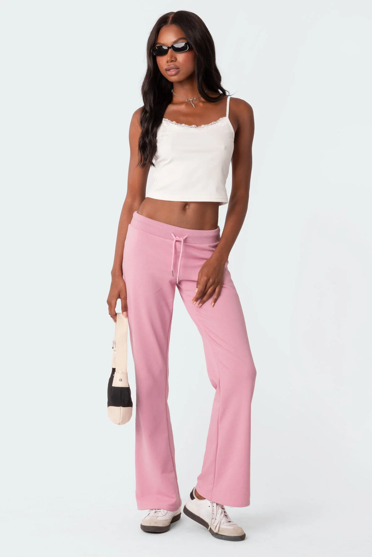 Lace Trim Ribbed Tank Top - Image 5