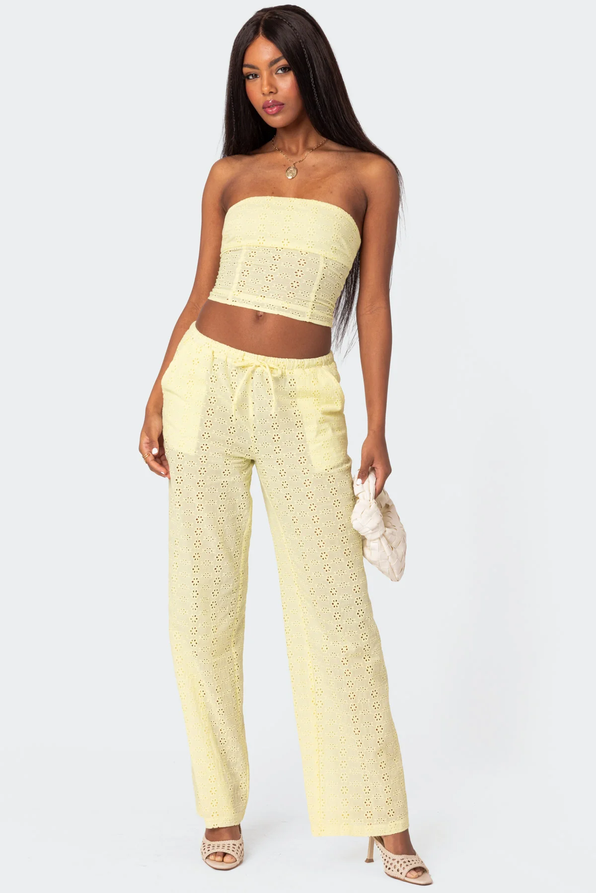 Lemon Lacey Cotton Corset - Image 2