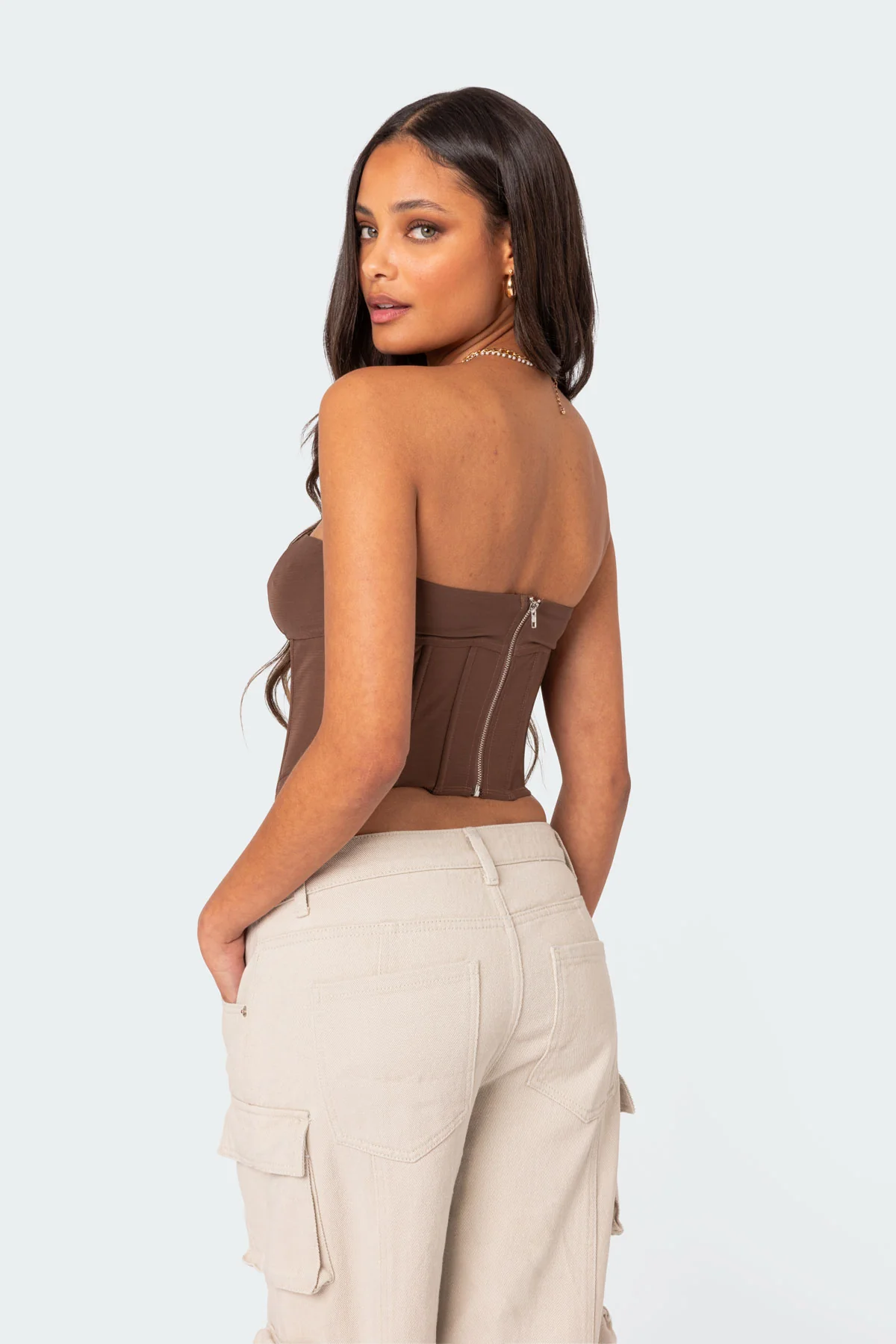 Evangeline Sheer Mesh Corset - Image 5