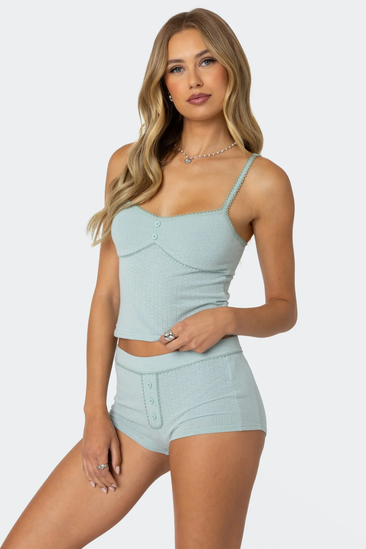 Maelle Pointelle Tank Top - Image 3