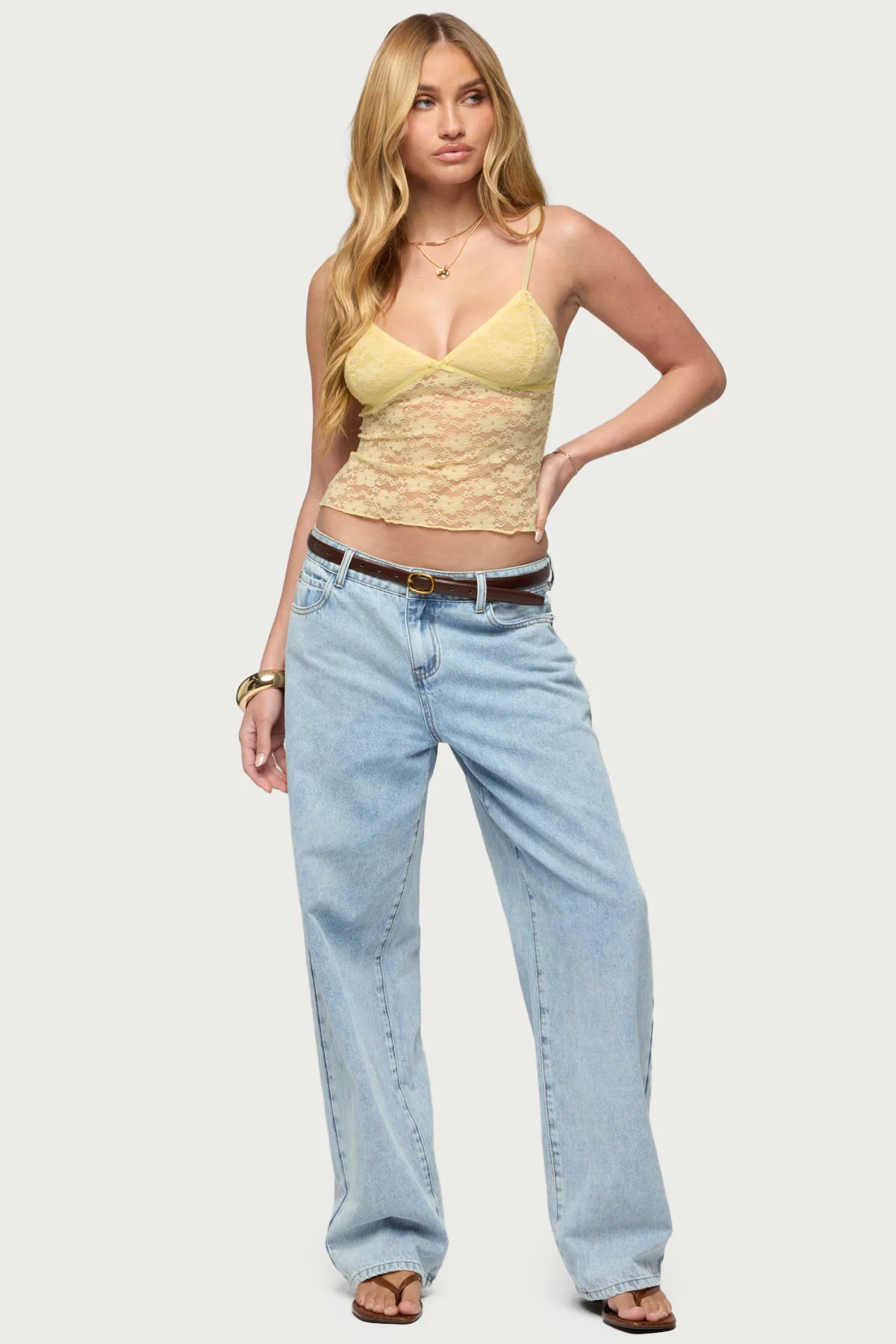 Eira Sheer Lace Tank Top - Image 5