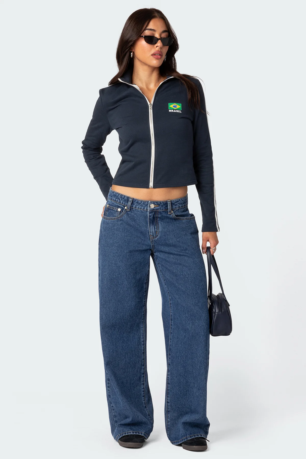 Brasil Zip Up Sweatshirt - Image 2