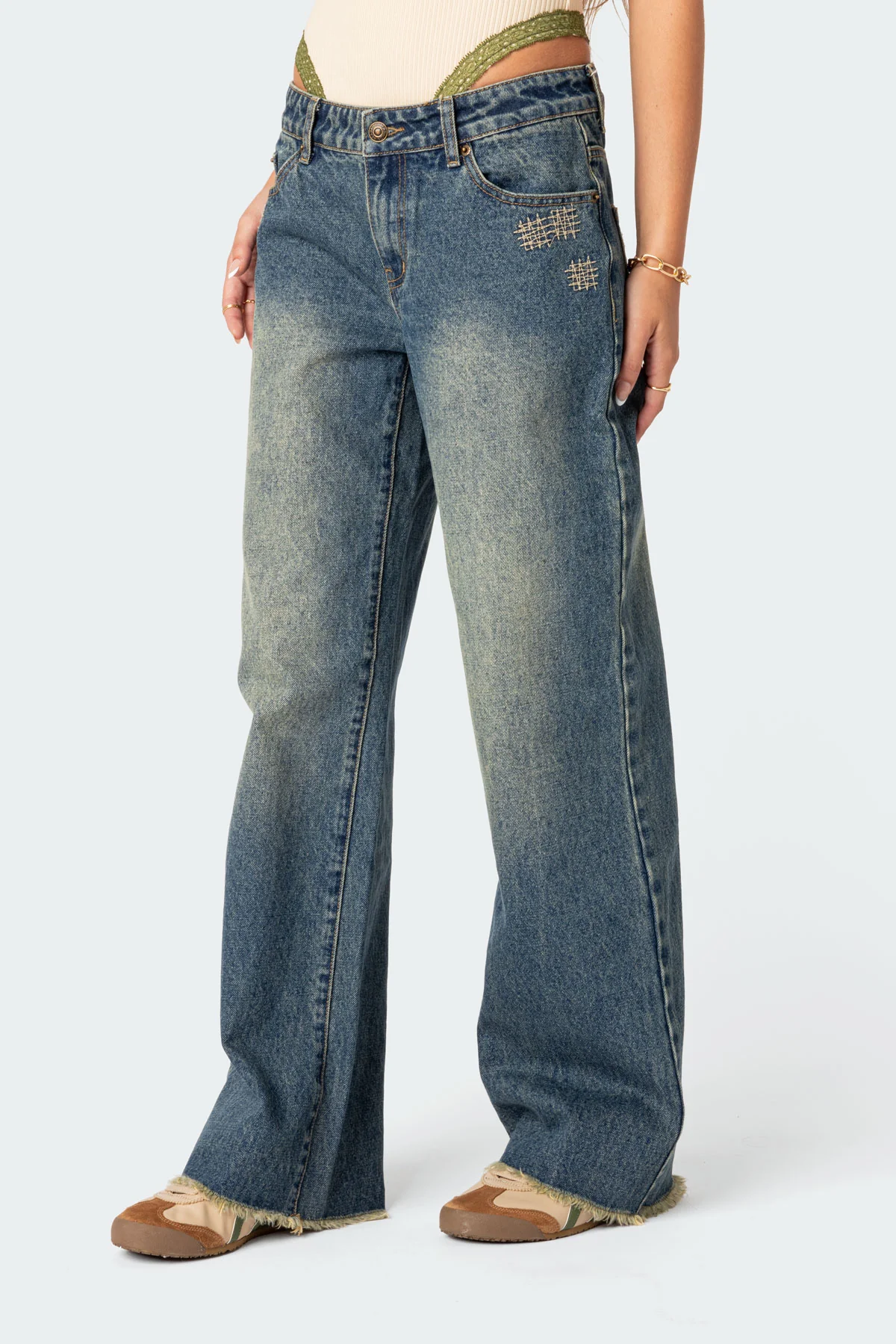 Doll House Washed Low Rise Baggy Jeans - Image 3