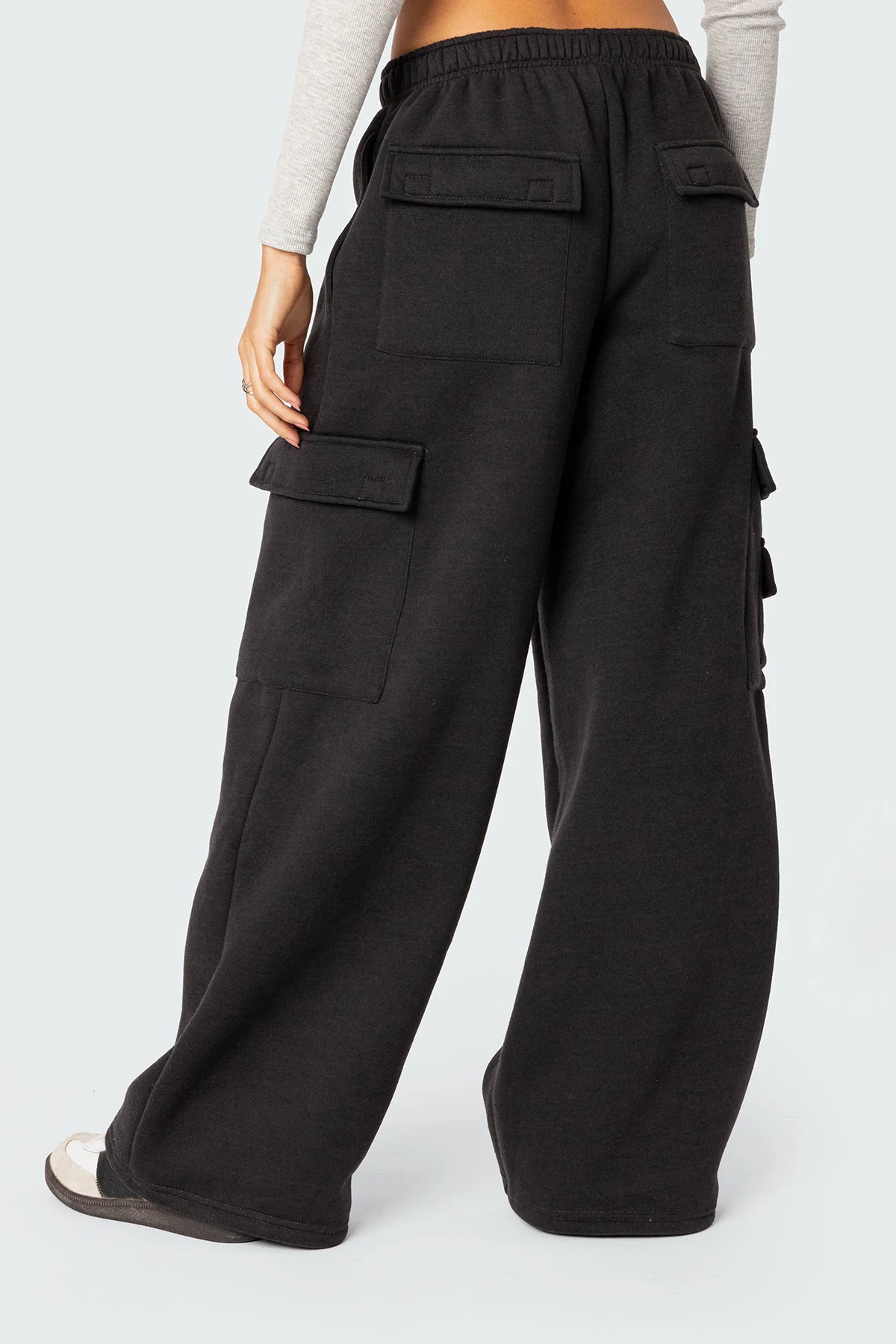 Wide Leg Cargo Sweatpants - Image 5