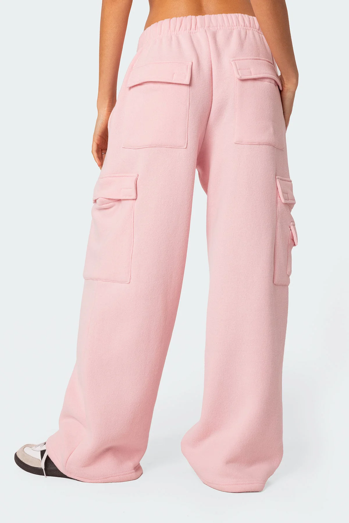 Wide Leg Cargo Sweatpants - Image 4