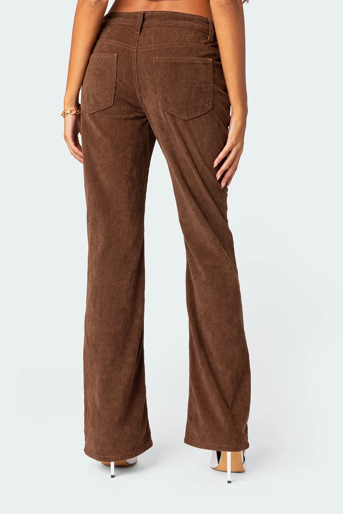 Corduroy Bootcut Flared Pants - Image 4
