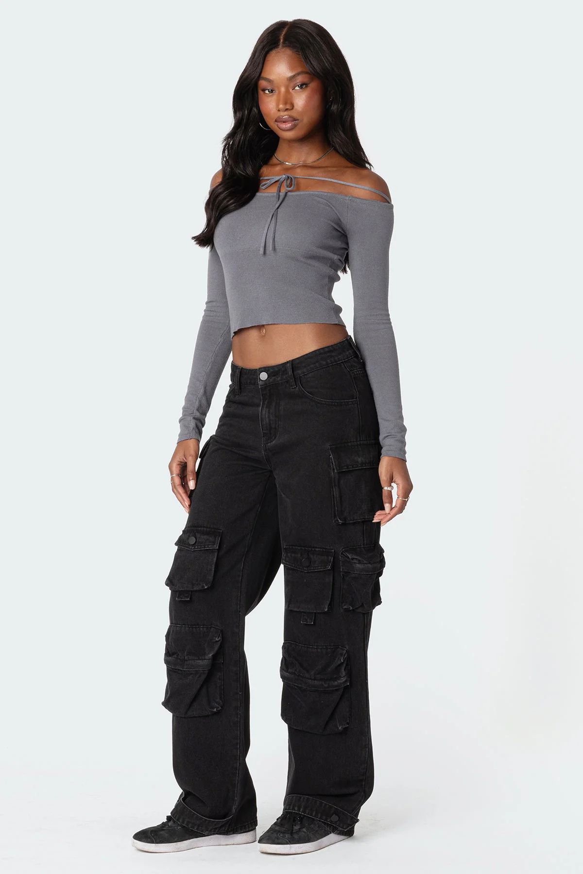 Jane Tie Front Knit Top - Image 4