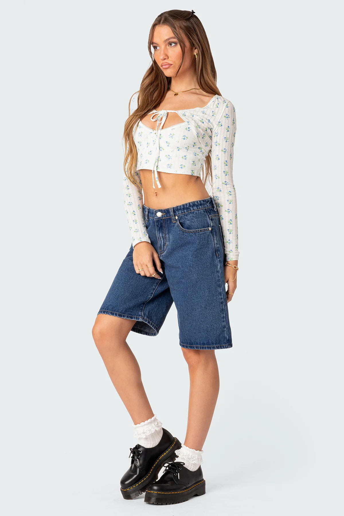 Pointelle Two Piece Shrug Top - Image 5