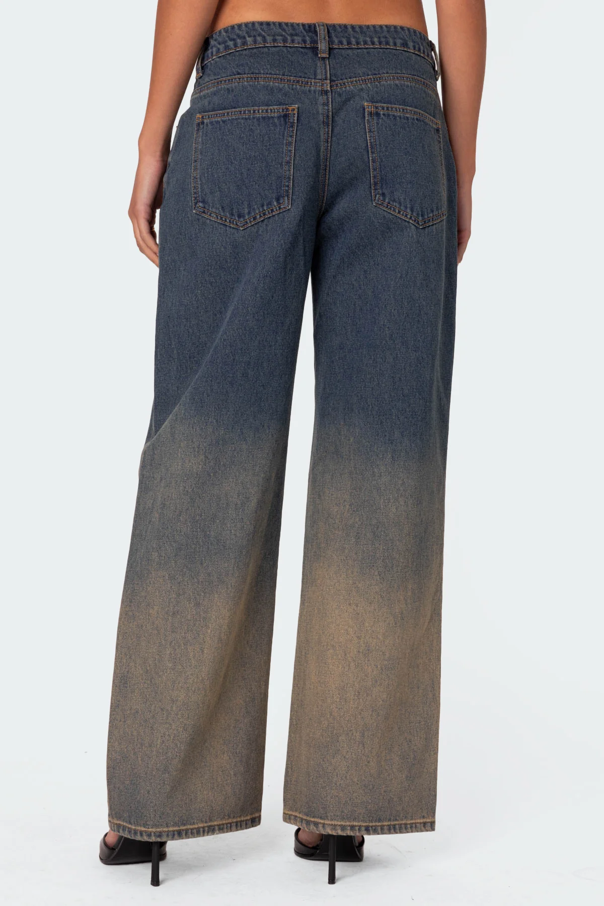 Mud Wash Low Rise Slouchy Jeans - Image 4