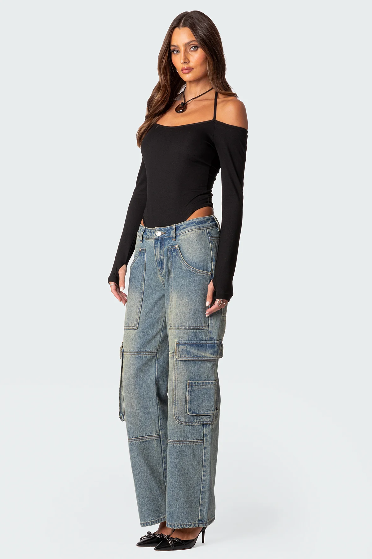 Model Off Duty Ribbed Bodysuit - Image 5