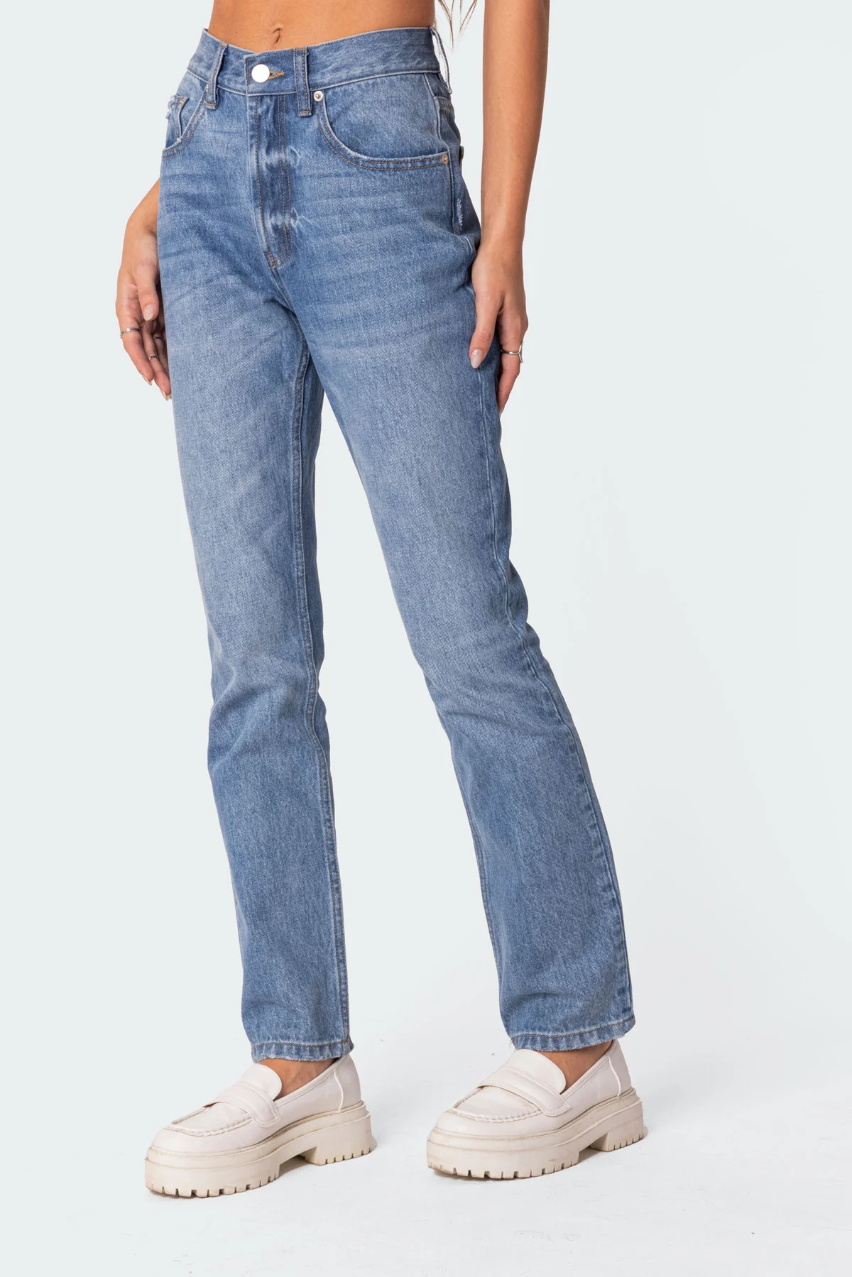 Swift Mid Rise Straight Leg Jeans - Image 3
