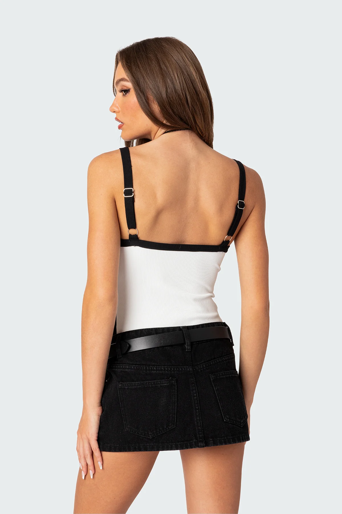 Contrast Ribbed Bodysuit - Image 5