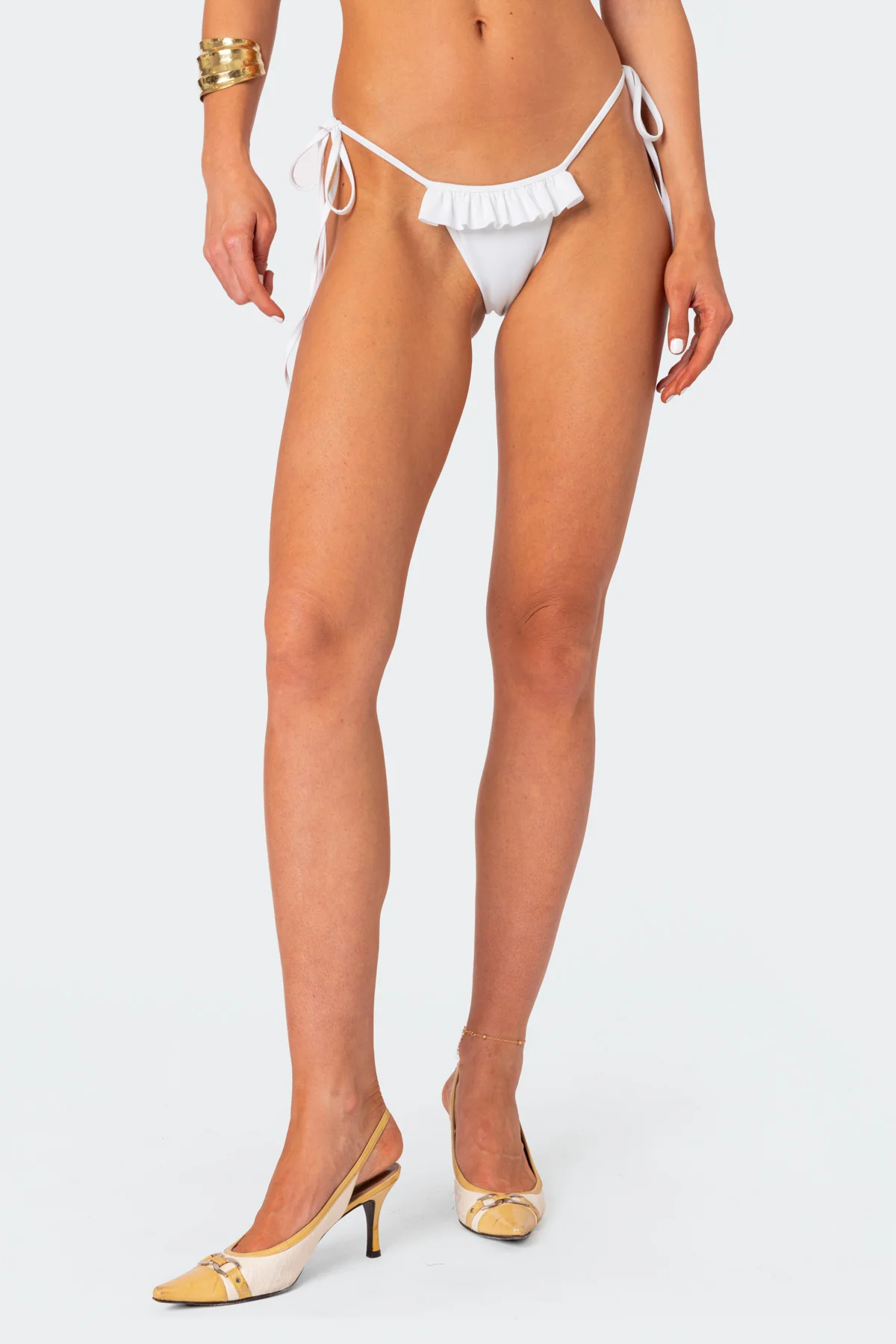 Joelle Ruffled String Bikini Bottom - Image 2