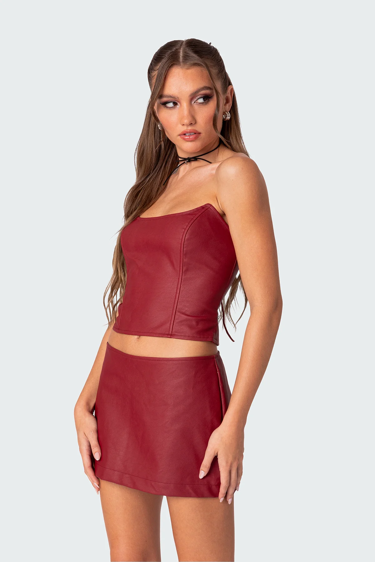 Aster Faux Leather Corset - Image 3