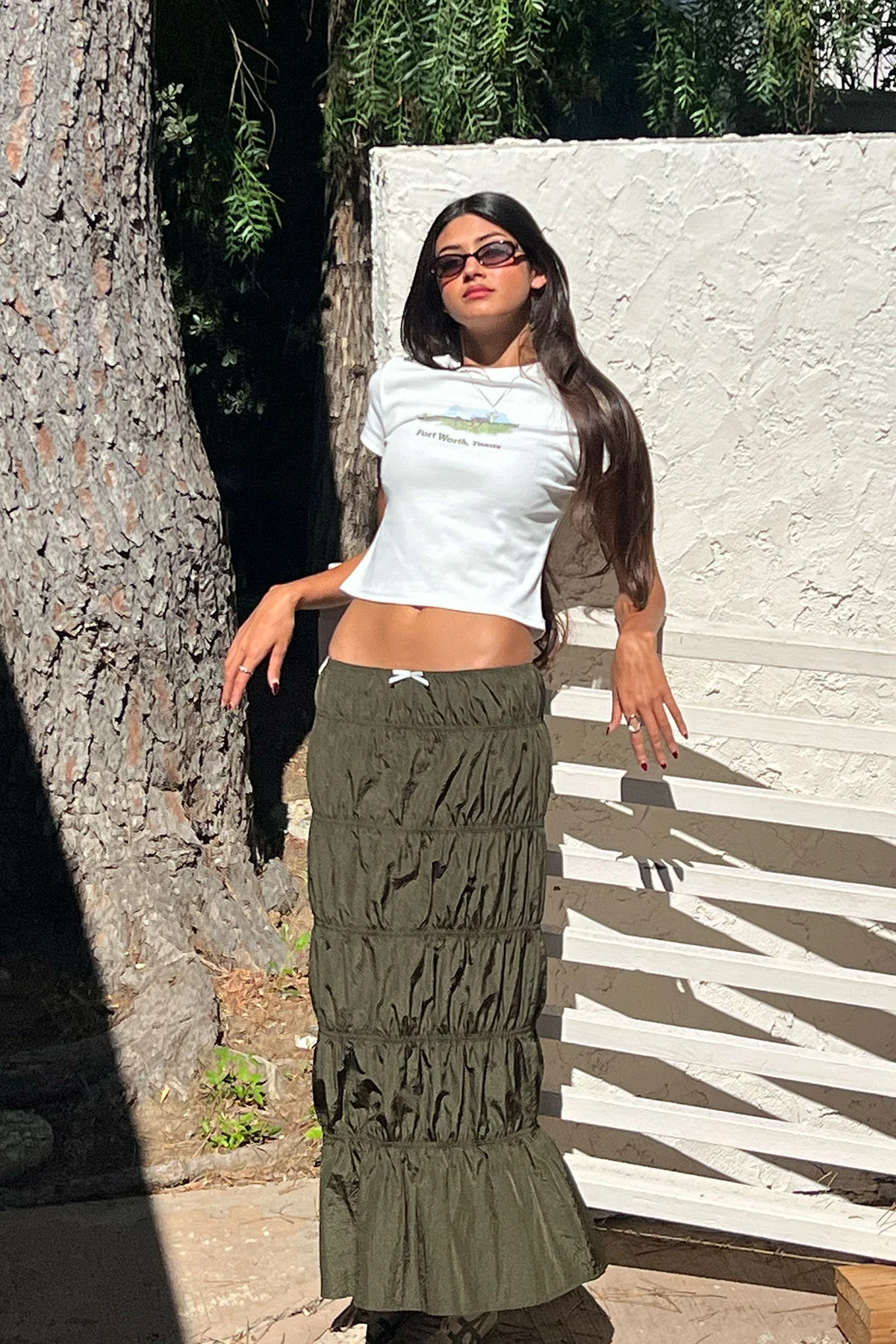 Tiered Scrunch Maxi Skirt - Image 6
