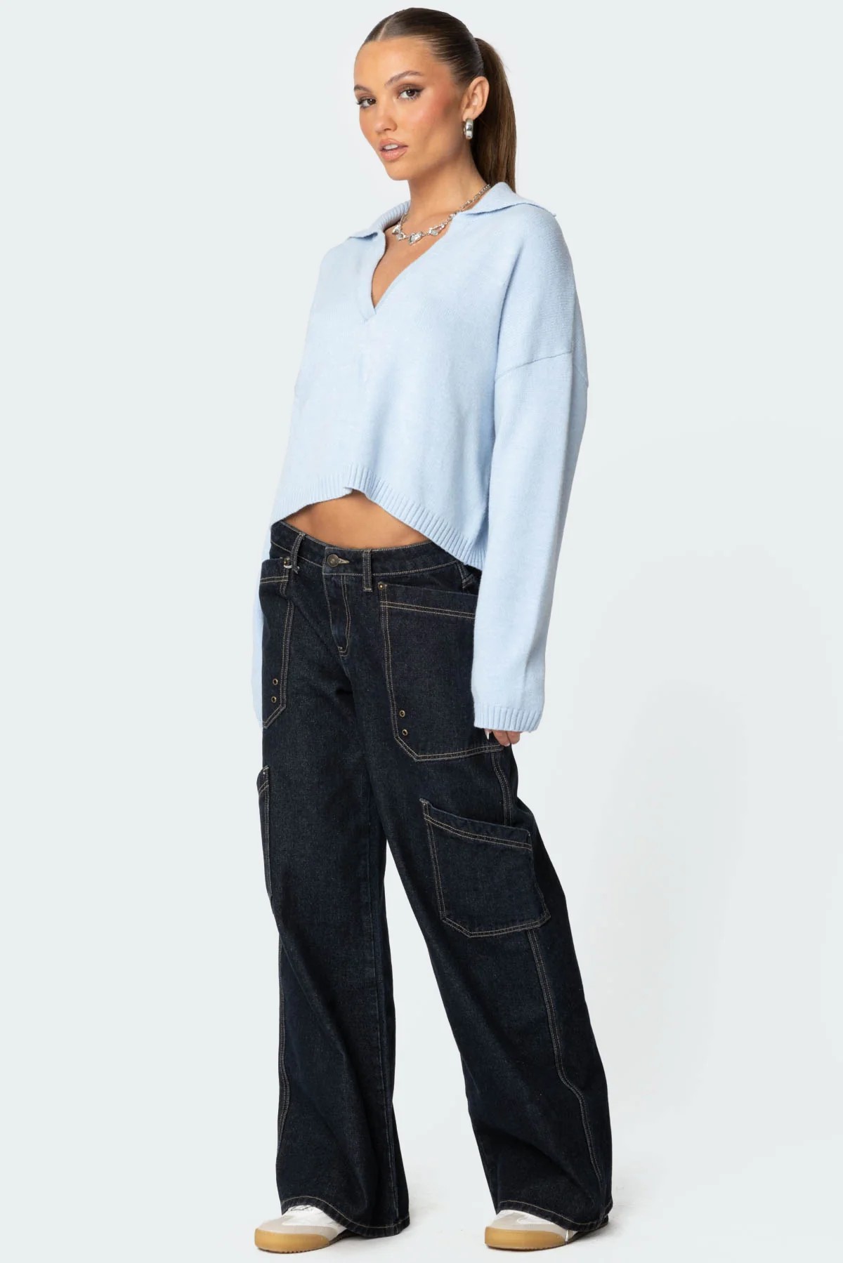 Marcie Oversize Cropped Sweater - Image 4