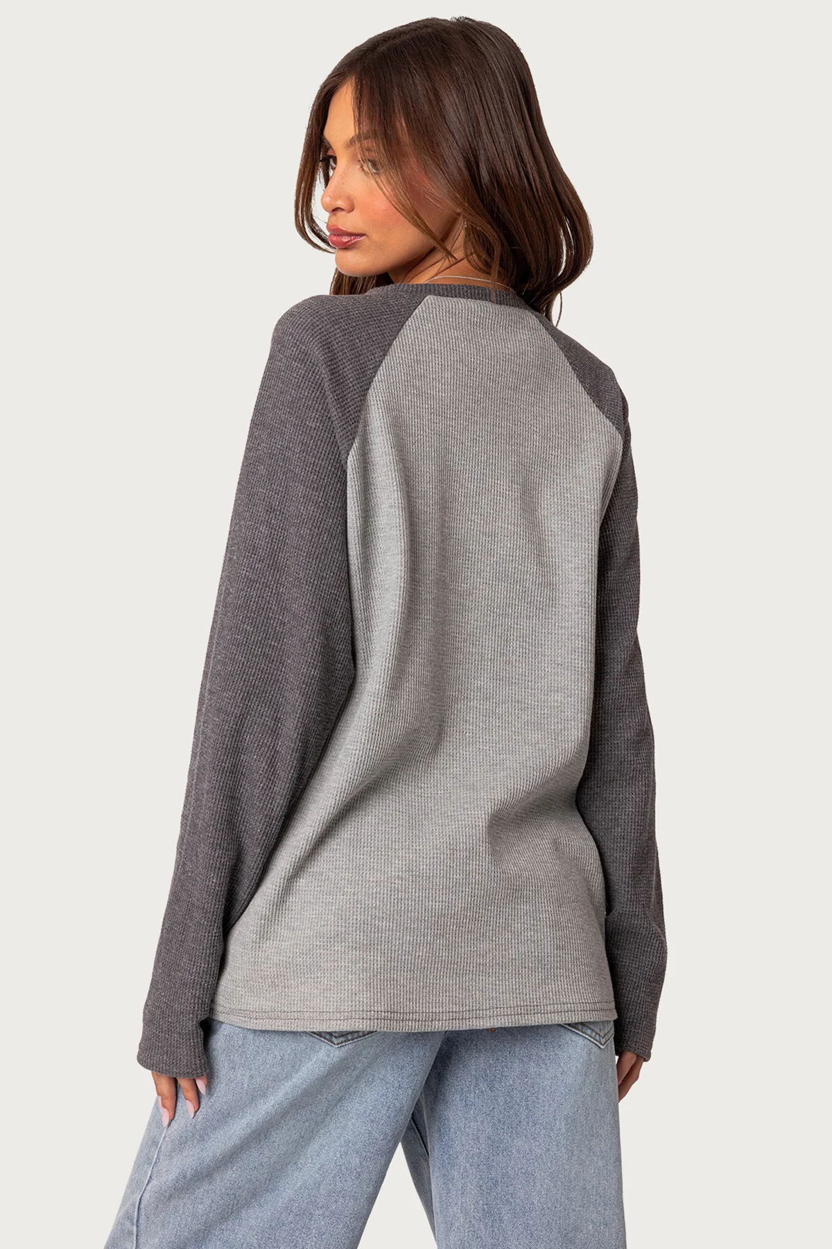 Me Time Oversized Waffle Top - Image 4