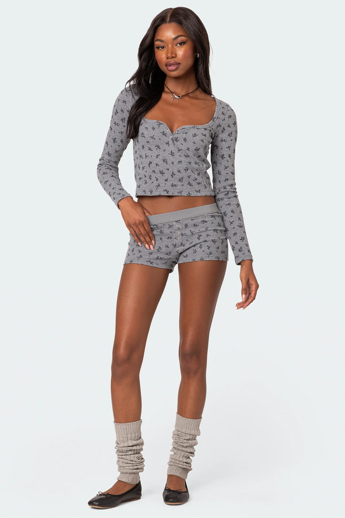 Lavender Waffle Top - Image 2
