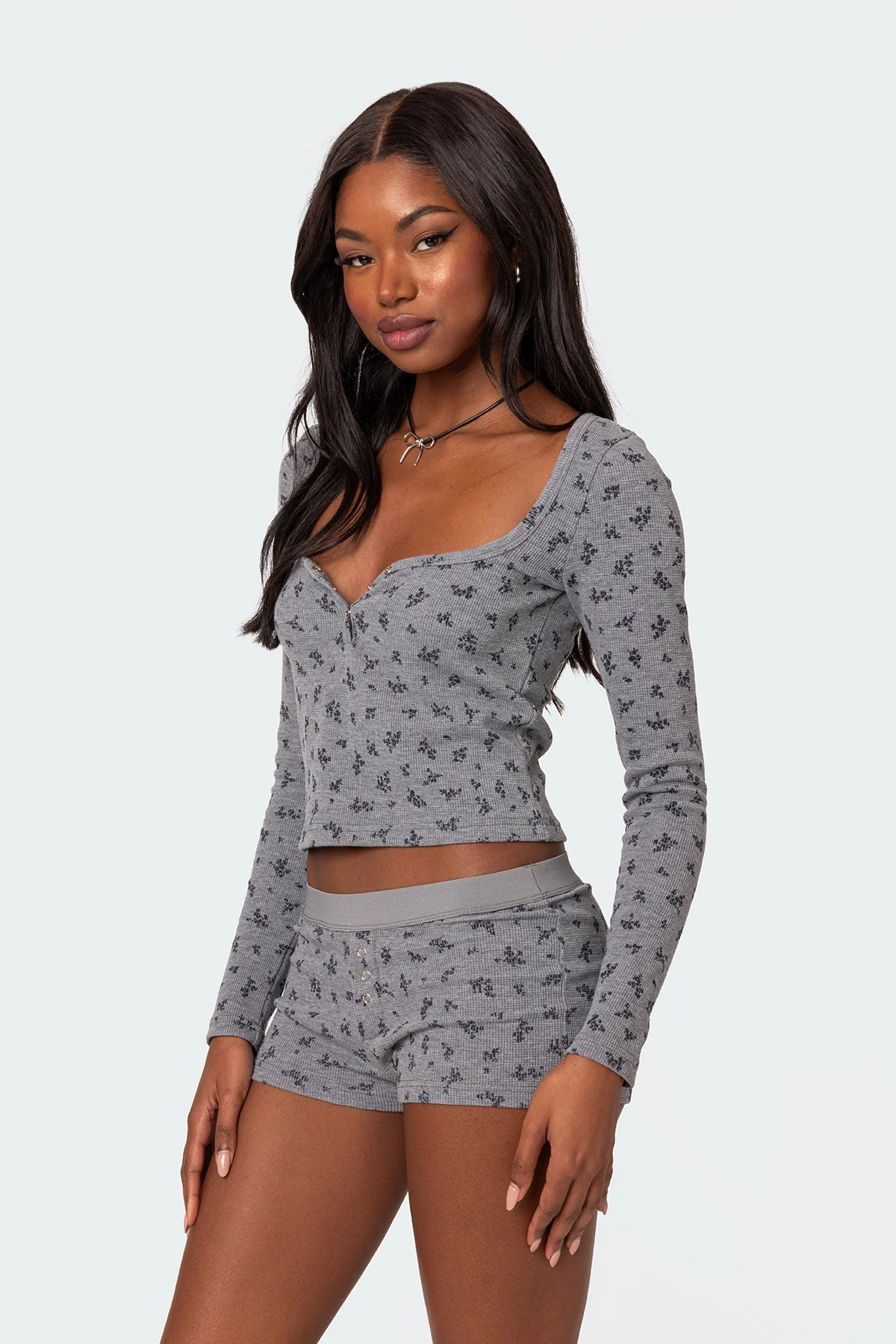 Lavender Waffle Top - Image 3