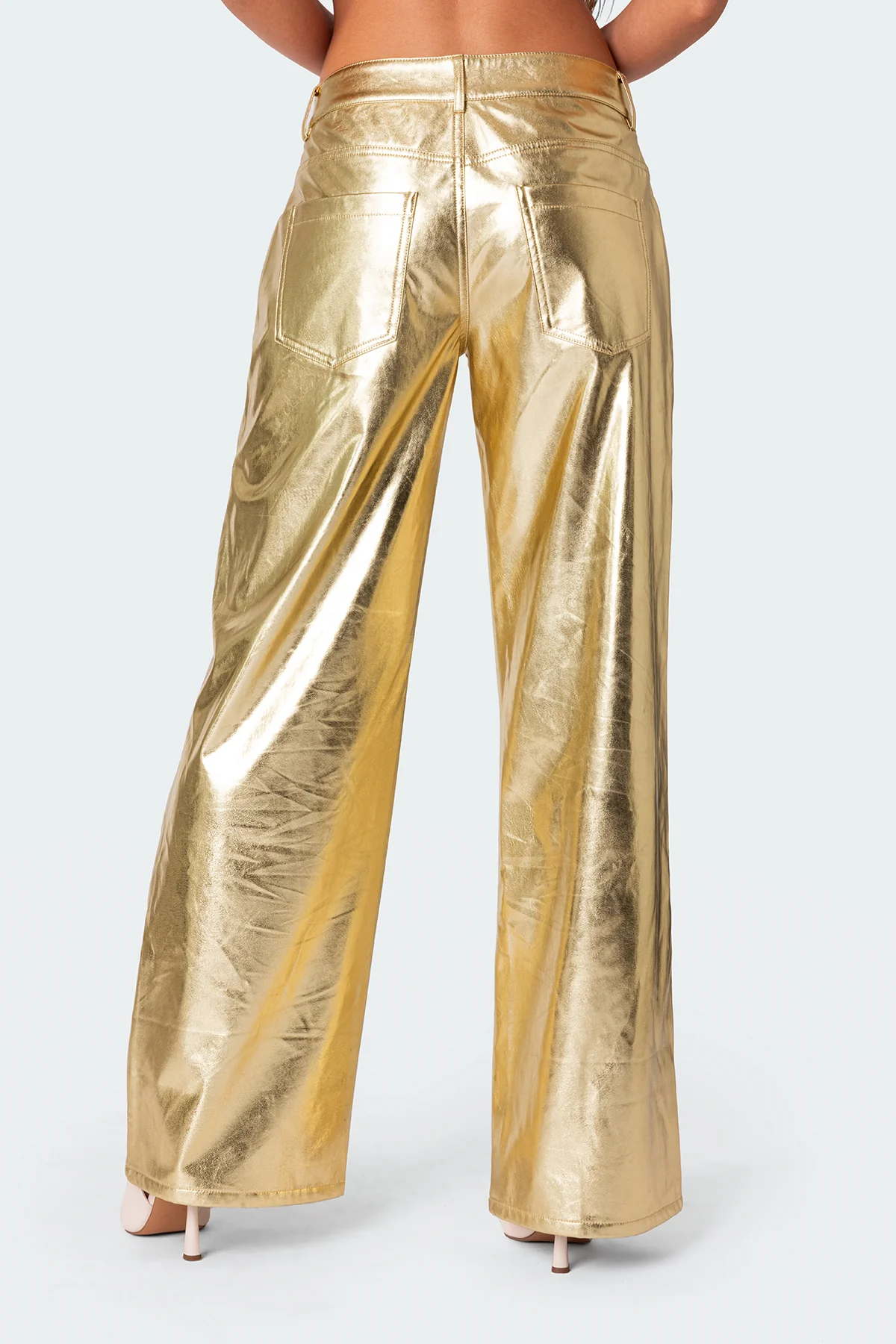 Rochelle Low Rise Metallic Jeans - Image 4