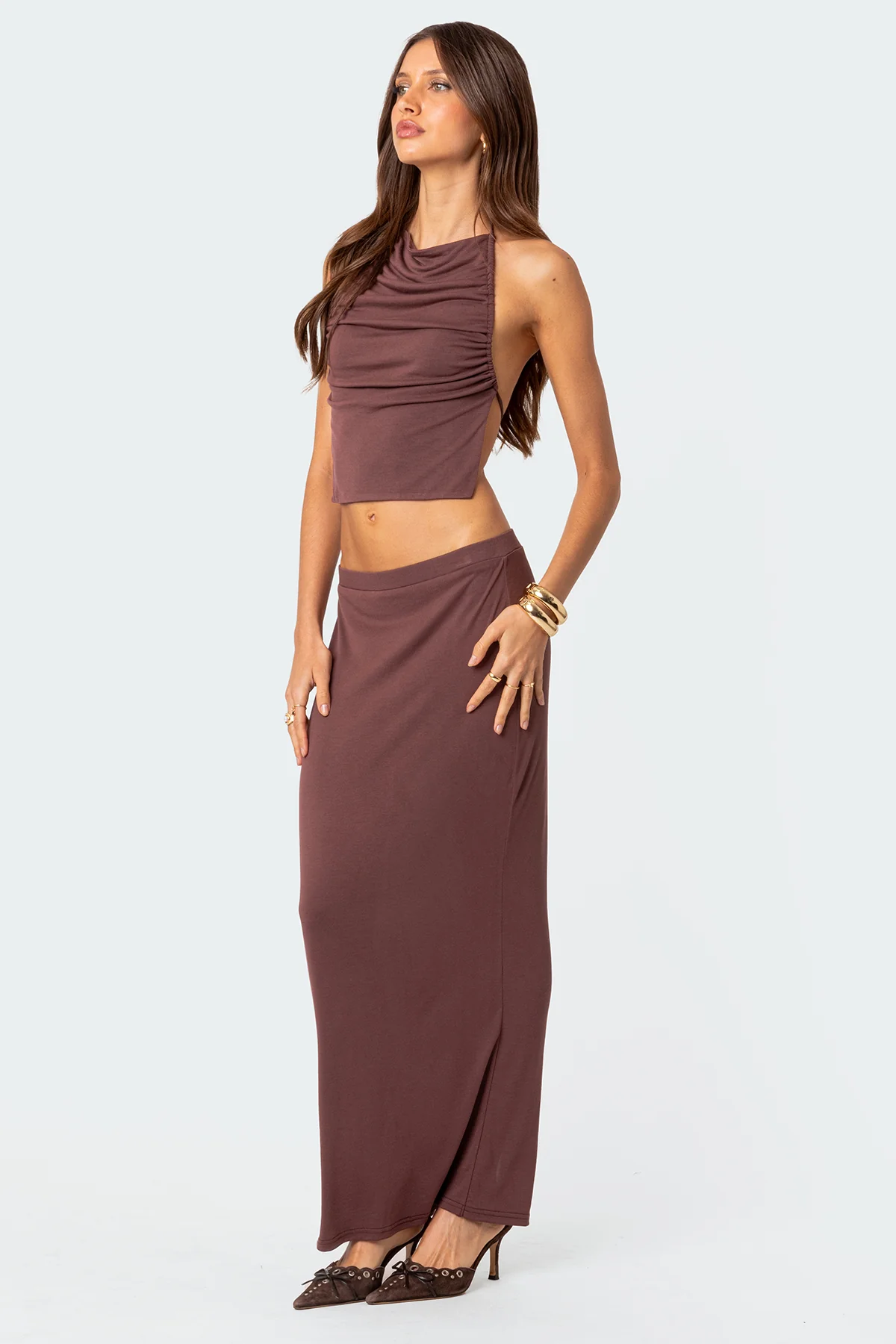 Kenzie Slitted Maxi Skirt - Image 4