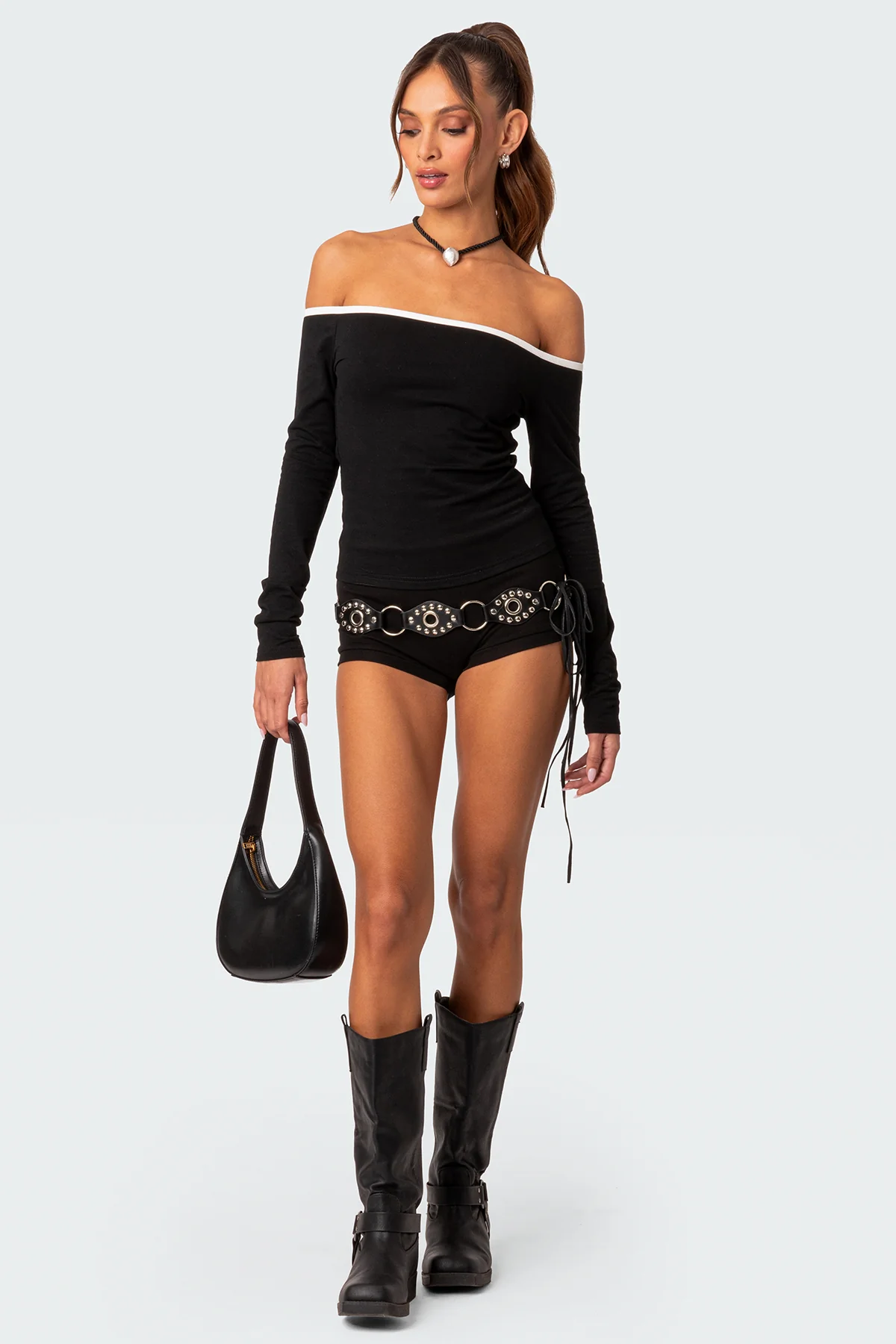 Captain Contrast Off Shoulder Top - Image 5