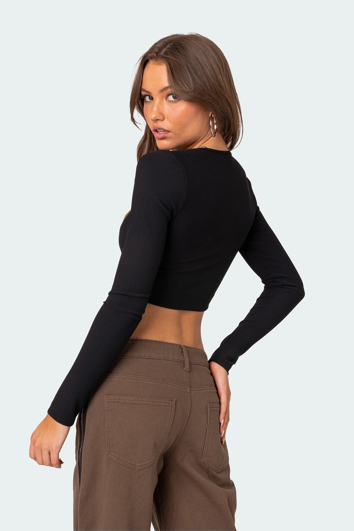 Milady Ribbed Crop Top - Image 4