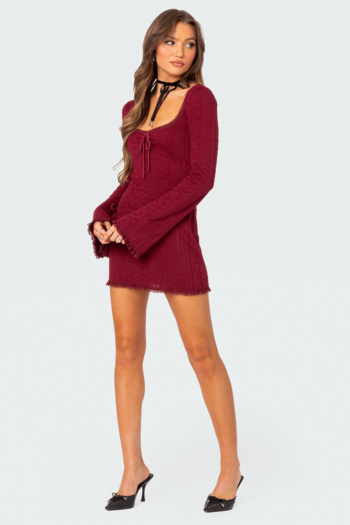 Krista Lacey Knit Mini Dress - Image 2
