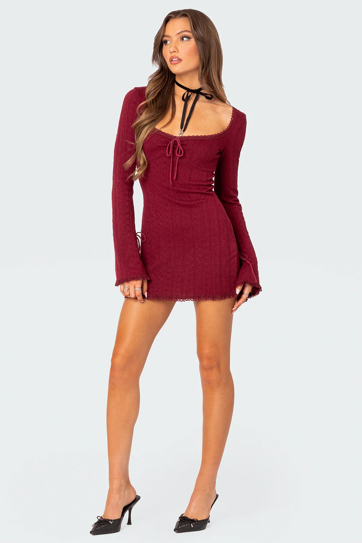 Krista Lacey Knit Mini Dress - Image 3
