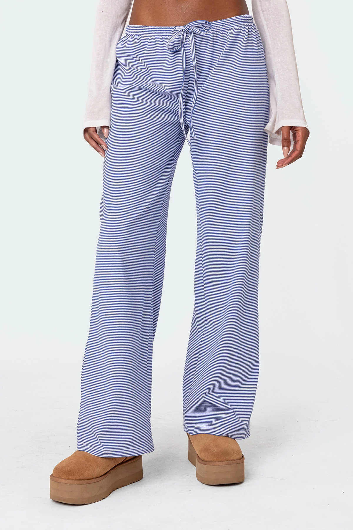 Olivia Striped Loose Fit Pants - Image 2