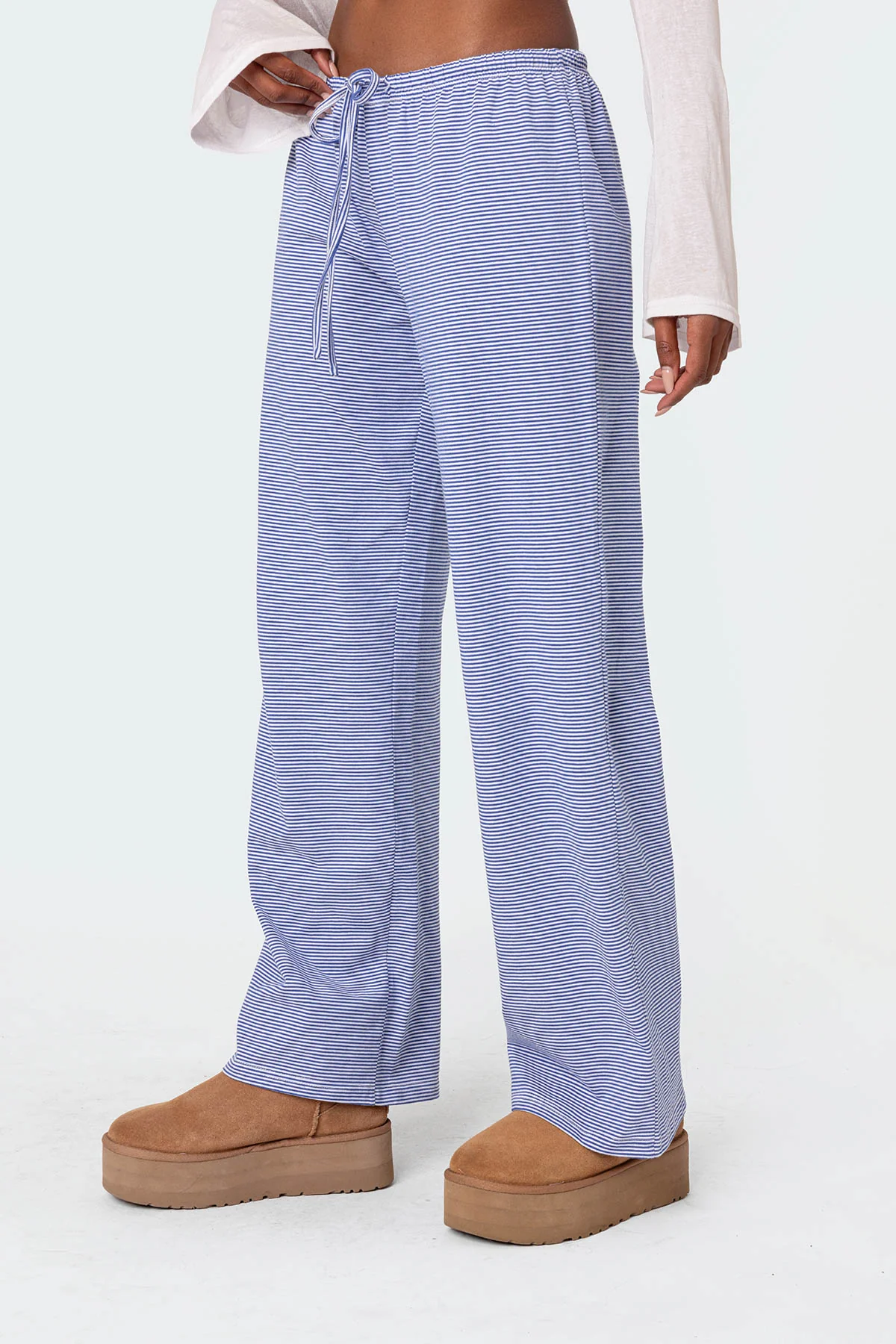 Olivia Striped Loose Fit Pants - Image 3