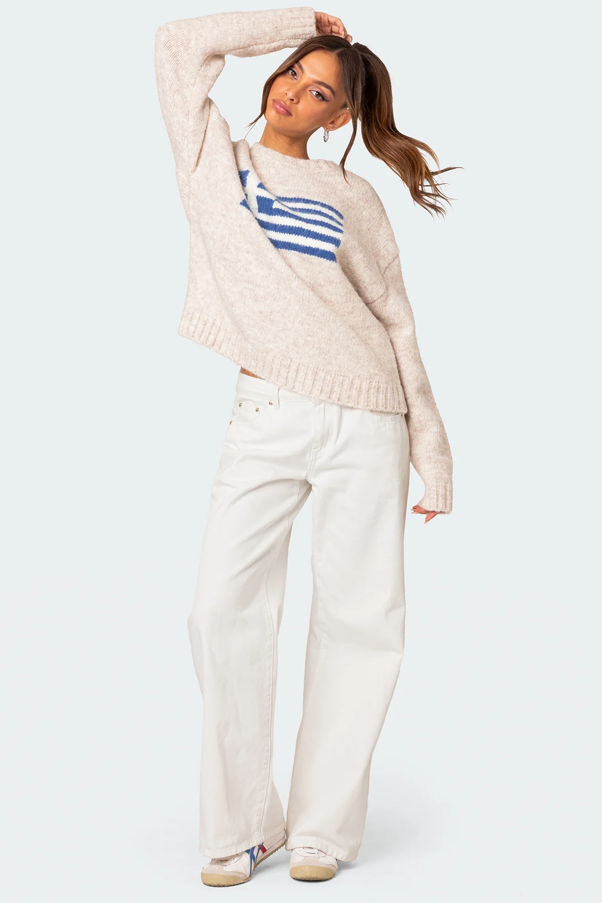 Greece Oversized Chunky Knit Sweater - Image 5