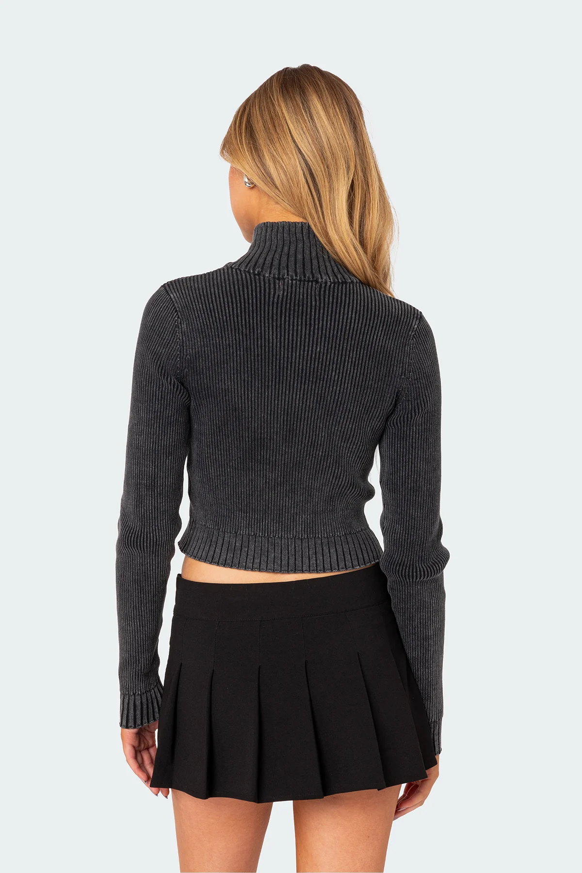 Torey Washed Zip Up Cardigan - Image 4