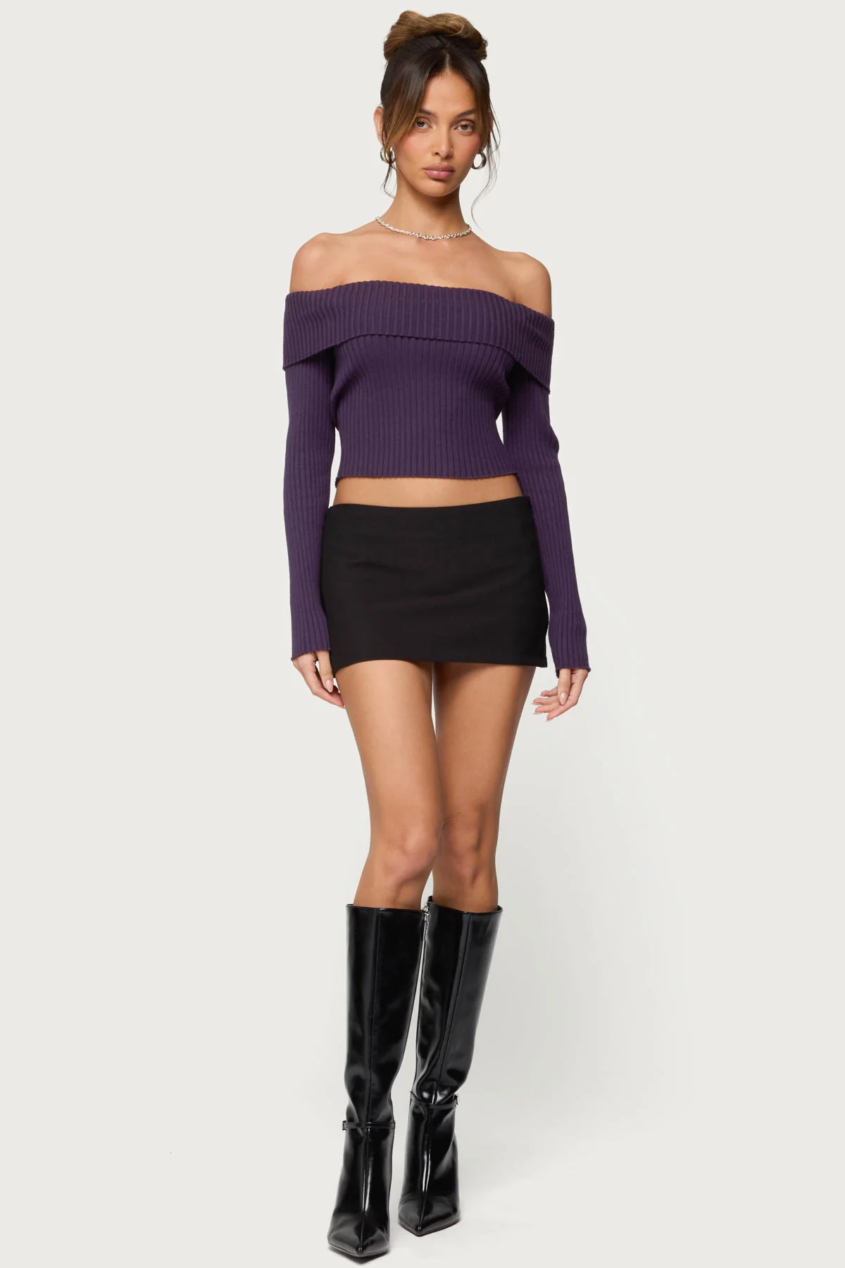 Lauren Knit Foldover Top - Image 2