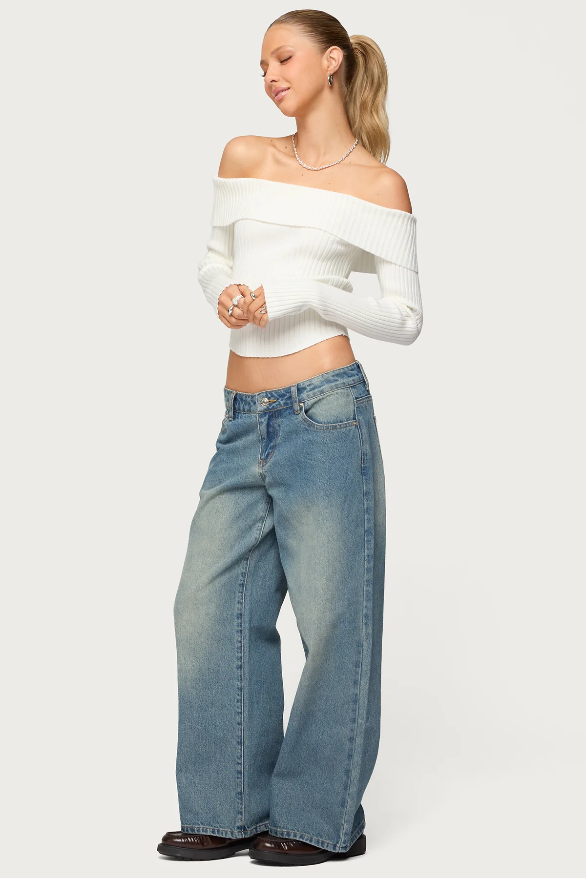 Lauren Knit Foldover Top - Image 5