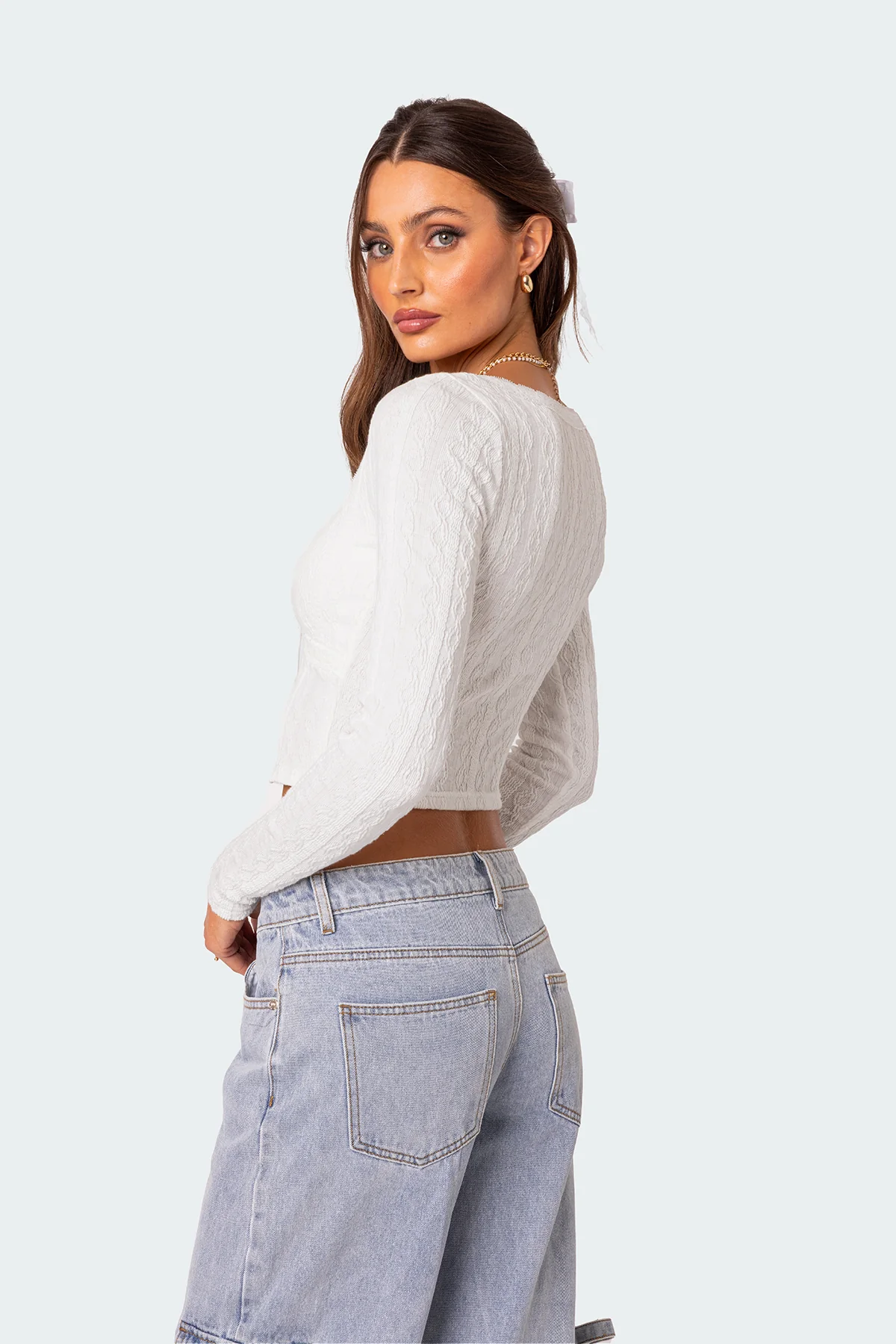 Lorey Lacey Knit Top - Image 4