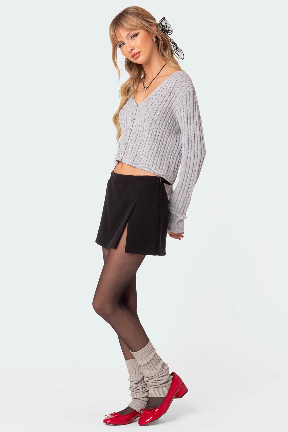 Elliot Cable Knit Cardigan - Image 5