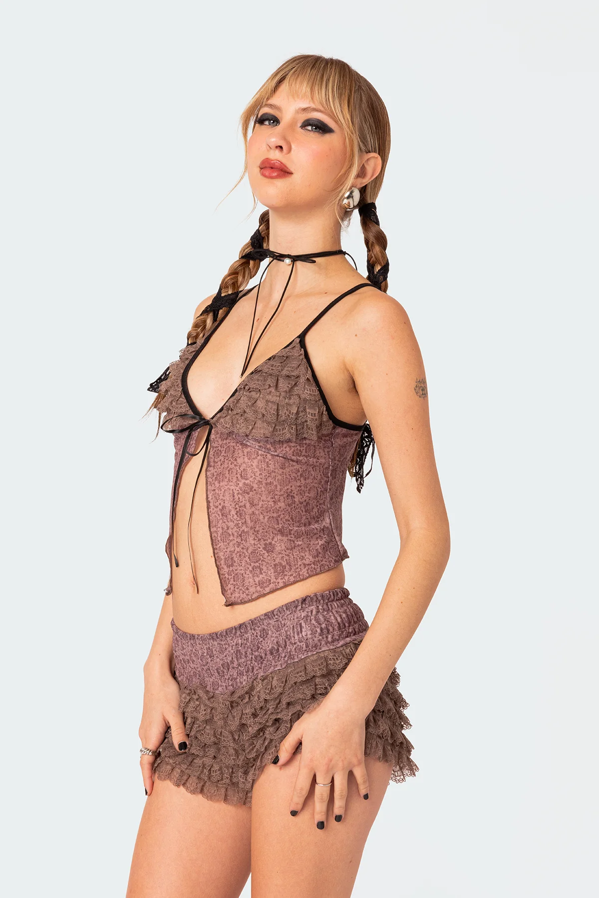 Janis Floral Ruffled Tank Top - Image 4