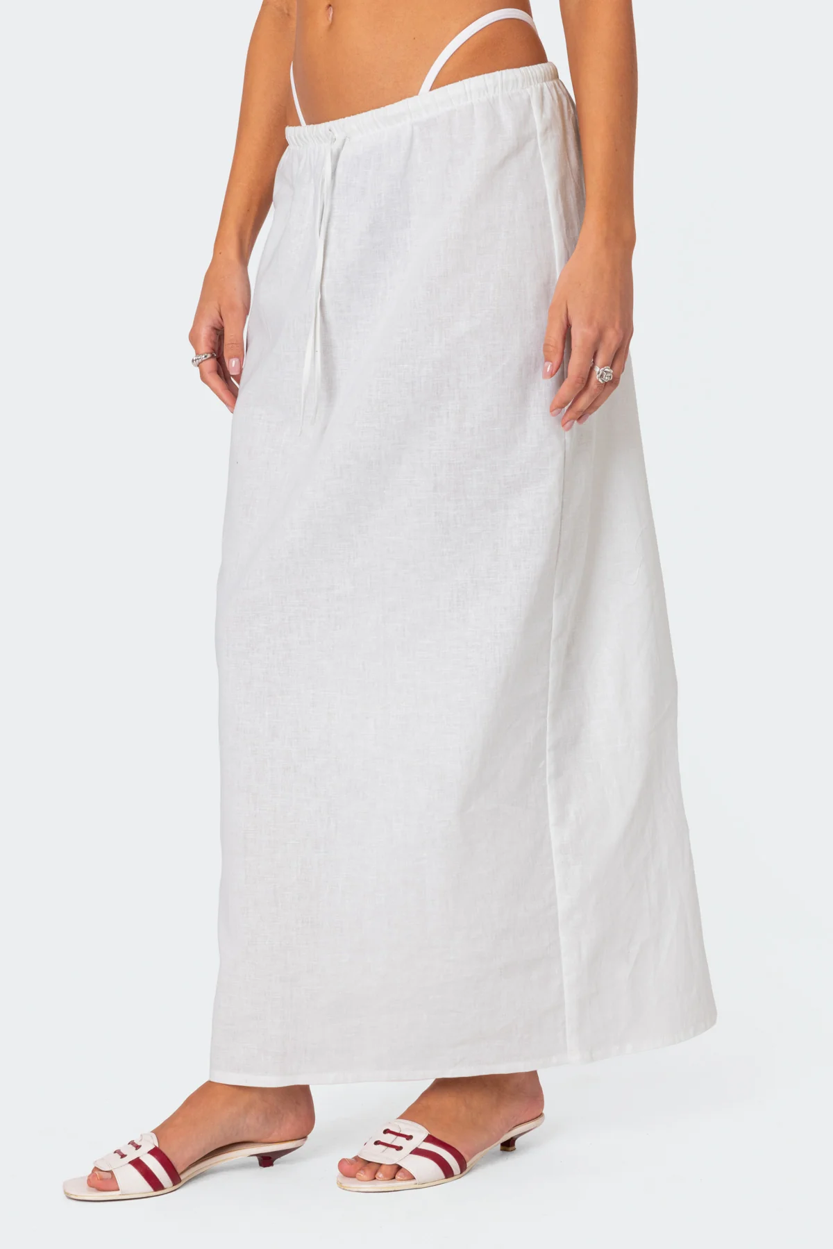 Rayla Linen Look Maxi Skirt - Image 3