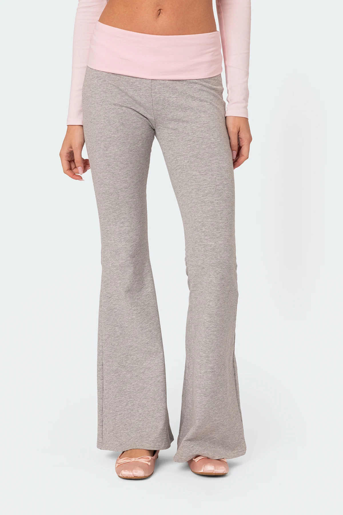Molly Contrast Flared Leggings - Image 2